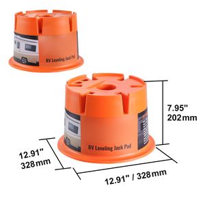 Blocchi Stabilizzatori per Camper RV in Polipropilene di Alta Qualità, Capacità 2000 Libbre, Blocco per Livellamento Rimorchio, Accessorio per RV - Product Image 5