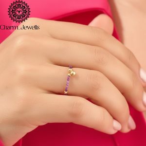 Bague de fiançailles unisexe Charm_Jewells en argent sterling plaqué or 22 carats avec moissanite taille coussin, sertie à griffes, certifiée IGI, 3 grammes - Product Image 5