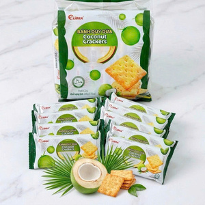 ขนมมะพร้าวกรอบพรีเมียม 220 กรัม รสหวานกรุบกรอบ ขนมขบเคี้ยวกรอบอร่อย รับผลิตแบบ ODM ขายส่ง - Product Image 1