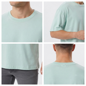 Wholesale Multi Color Blank 100% Cotton T-Shirt Solid Plain Crew Neck Custom Sublimation Unisex Gym Sports Work Tee OEM - Product Image 5