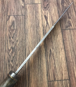 Couteau en acier Damas fait main, couteau de camping avec étui en cuir, prix raisonnable, personnalisation OEM prise en charge - Product Image 4