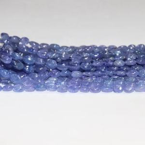 AAA Tanzanite 5*7mm perles de forme ovale lisse 16 pouces perles de pierres précieuses pour la fabrication de bijoux perles de pierre en gros - Product Image 1