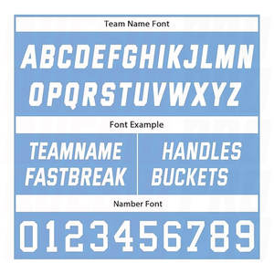 Ensembles d'uniformes de basket-ball personnalisés pour hommes, maillot et short de sport en polyester respirant, bleu clair et blanc - Product Image 6