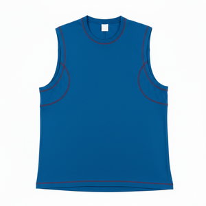 Essential Mens Knitted Sporty Slim-Fit Cotton/Polyester <b>Tank</b> <b>Top</b> Breathable & Lightweight Undershirt for Daily Wear - Product Image 2