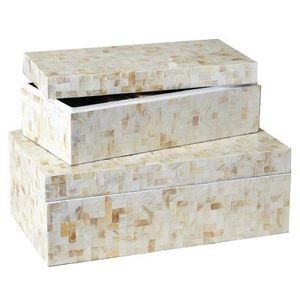 Boîte en nacre exquise, faite à la main, pour ranger les souvenirs, organisateur de bijoux de qualité supérieure, emballage cadeau décoratif de luxe - Product Image 2