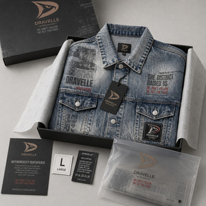 Chaqueta de Algodón Grueso con Estampado de Periódico, Estilo Informal, con Logotipo Bordado con Precisión - Product Image 5
