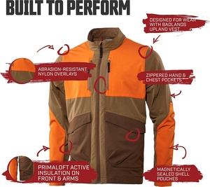 Nouvelle arrivée, veste de chasse pour homme, taille plus, logo personnalisé imprimé, veste de chasse de haute qualité avec camouflage - Product Image 4