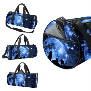 Bolsa Deportiva Unisex Galaxy de Poliéster con Patrón Geométrico, Cierre de Cremallera, Asa Suave, Capacidad de 20L, Correa Ajustable, para Gimnasio, Fitness y Uso Casual - Product Image 6