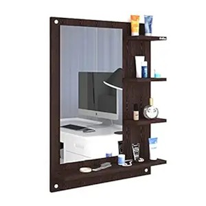 Estante Organizador de Pared con Espejo de Madera de Acacia - Diseño Moradabad al por Mayor - Product Image 1