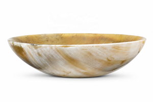 Exquisito Tazón Decorativo de Cuerno de Búfalo, Vajilla de Lujo Hecha a Mano y Sostenible, Centro de Mesa Elegante para la Comedor - Product Image 5