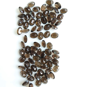 Natural Brown Smoky Quartz 8x6MM Oval Cut Best Quality Custom Acceptable Loose Gemstone for Jewelry Making - Product Image 2