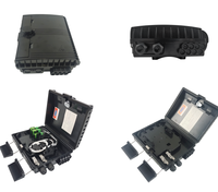 Kotak Distribusi Splitter Serat Optik OEM Indoor/Outdoor ABS+PP 8/24 Core Simplex SC UPC/APC untuk Jaringan FTTH FTTB FTTX