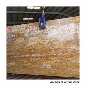 Dalles de granit Golden Bleach flammé/broyé sur mesure pour cuisines modernes, designs extérieurs, carrelages et escaliers – Vente en gros - Product Image 5