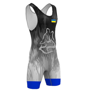 Custom Logo Wrestling <b>Singlets</b> | Secure-Fit Anti-Slip Silicone Leg Grips | Factory Direct Supply - Product Image 1