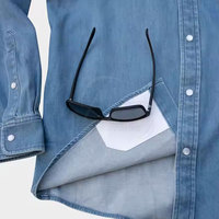 Kemeja Jeans Kerja Pria Ukuran Besar Terlaris Desain Terbaru Harga Murah Kemeja Jeans Kerja Pria