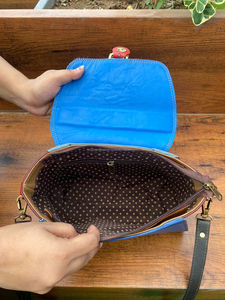 Sac en cuir fait main sac à main en cuir recyclé pour femmes Western cuir coloré petit sac à bandoulière sac à bandoulière sacs à bandoulière - Product Image 5