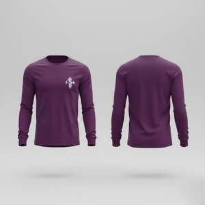 Camiseta de Manga Larga para Hombre, Cuello Redondo, 100% Algodón, Calidad Premium 2026, Estilo Oversize, Casual, Personalizable, RIVIAN ATLANTIC - Product Image 3