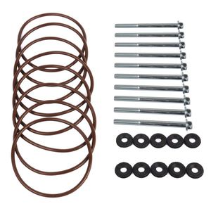 Adattatori Collettore Aspirazione AC Modello X6 E71 per Testata Cilindri LS a Porta Cattedrale (Porta Rettangolare) in Alluminio, Nuovi, Monobullone - Product Image 3