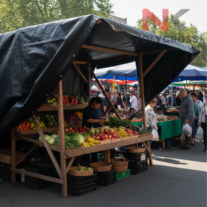 Cubierta Impermeable Económica para Puesto de Mercado, Lona Ligera para Exteriores, Cubierta para Puesto Temporal, Uso para Pequeños Negocios - Product Image 1