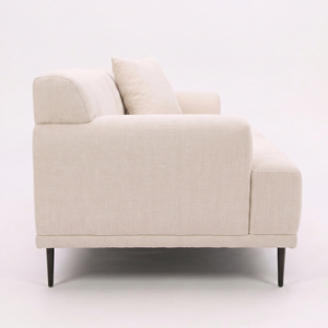 Wide 220 x <b>Deep</b> 85 cm Wood Couch Foam Fabric Two Seat Vietnam Minimalism Home Natural Wood Couch Sofa - Product Image 5
