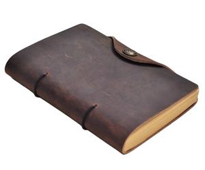 Luxury A5 Size Handmade Leather Notebook <b>Journal</b> with Refillable Pages Vintage Retro Diary <b>Writing</b> Book for Travelers Students - Product Image 3