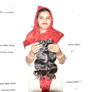 Wholesale <b>Cheap</b> Body Wave Black Color Remy Hair <b>Extensions</b> Double Drawn Raw Human Indian Manufacturers Chemical Processing None - Product Image 1