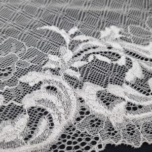 Cinta Elástica de Encaje Floral Vintage de 24 cm, Encaje Elástico de Nailon y Spandex para Lencería, Vestidos y Prendas de Vestir - Product Image 3