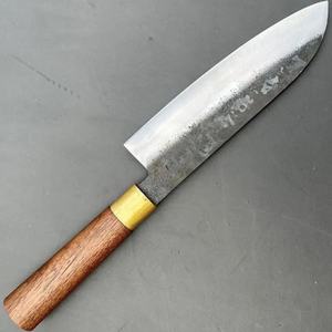 Couteau de chef personnalisé fait main Jexmoo en acier carbone avec lame de 8 pouces, manche élégant, étui en cuir - Cadeau pour chef - Product Image 2