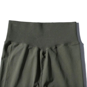 Casual Fashion Women Mid Waist <b>Thick</b> Knitted <b>Leggings</b> Gym Sports Athletic Breathable Anti-Bacterial Yoga Streetwear <b>Leggings</b> - Product Image 6