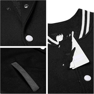 OEM Custom Embroidery logo <b>Letter</b> Silk Satin Bomber Varsity <b>Jacket</b> for <b>Men</b> Bomber Varsity <b>Jacket</b> - Product Image 6