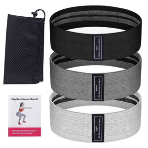 Ensemble de bandes de résistance pour les fesses et les jambes, en tissu antidérapant, 3 niveaux, pour l'entraînement - Product Image 2