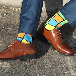 Premium Quality Men's <b>Winter</b> Casual <b>Socks</b> Breathable Comfortable Knitted Spandex/Nylon Snagging Resistance Standard Thickness - Product Image 2