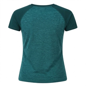 Camiseta Casual de Verano para Mujer, Manga Larga con Contraste, Cuello Redondo, Estampado Tie Dye, Corte Holgado, Etiqueta Personalizada, Nueva Llegada, 100% - Product Image 2