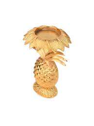 Porte-bougie en aluminium, design pomme dorée, pour table, décoration de maison, Noël, mariage - Product Image 2