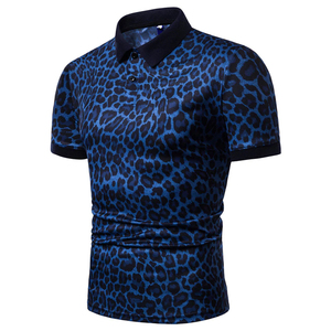 Nueva Camiseta Polo de Verano para Hombre, Marcas de Moda, Estampado de Leopardo, Cuello Camisero, Manga Corta, Polo Masculino, Tallas M-XXXL - Product Image 5