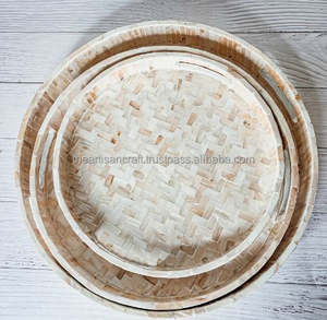 ถาดเสิร์ฟแม่มุกชุดตกแต่งระดับไฮเอนด์สุดหรู3ถาดโดยช่างฝีมือ - Product Image 2