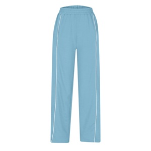 Pantalones Deportivos de Felpa Transpirables y Ecológicos para Mujer, de Pierna Ancha, Corte Recto, Cintura Alta Elástica, Ligeros y Formales - Product Image 5