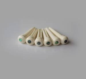 Clavijas de puente de guitarra de hueso de vaca de gran venta para cuerdas de guitarra acústica, clavos para instrumentos musicales, 6 piezas, artesanía natural - Product Image 2