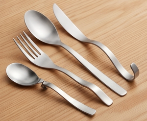 Minimalist Metal Flatware Set With High <b>Mirror</b> Polish Spoon Fork Knife Dishwasher Safe <b>Camping</b> Tableware - Product Image 6
