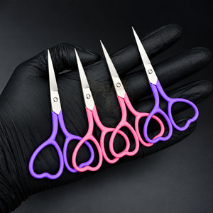 Nuevas Tijeras para Cutículas de Acero Inoxidable, Diseño Elegante con Estampado de Pestañas en Color Dorado, Forma de Corazón, Duraderas, para el Cuidado de las Uñas - Product Image 3