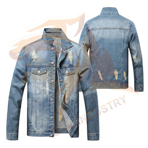 Chaquetas Vaqueras de Moda para Hombre al por Mayor, Chaquetas de Mezclilla para Uso en Exteriores, Chaquetas Vaqueras para Hombre en Venta en Línea - Product Image 3