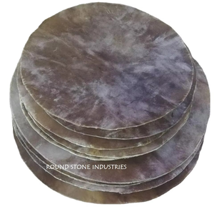 Custom Size Original <b>Drum</b> Head Black <b>Drum</b> Head Skin / Hand-Processed with Natural Goat Skin Tambourine with Sheepskin <b>Drum</b> Heads - Product Image 4