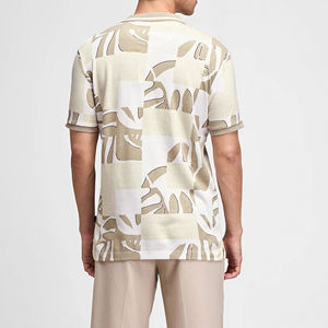 Polo homme en coton tissé uni, coupe ajustée, anti-boulochage, avec logo sublimé, nouvelle conception 2026, qualité professionnelle - Product Image 4