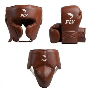 Custom Made Top Quality Best Selling Genuine Cowhide Leather Fly Boxing Set Brand New Latest Design Fly Boxing Sparring Set - Product Image 4