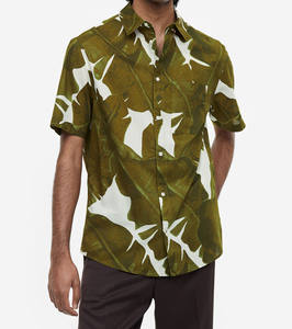 เสื้อเชิ้ตผู้ชายลำลองเนื้อผ้านุ่มเบา สีพื้น คอตั้ง ผลิตจากผ้าฝ้ายที่เป็นมิตรต่อสิ่งแวดล้อม - Product Image 5