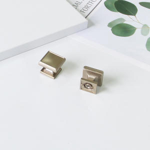 Traditional Square Zinc Alloy Cabinet <b>Knob</b> Satin Nickel Finish Durable Eco-Friendly Easy Installation Villa <b>Dresser</b> Wardrobe - Product Image 4