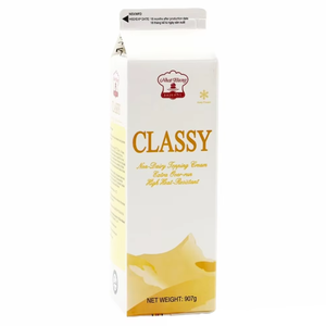 Expédition rapide des commandes, fournisseur en gros pour l'exportation, OEM/ODM, crème non laitière HALAL, crème de pâtisserie Classy Whip, crème non laitière pour garniture, 907G - Product Image 1