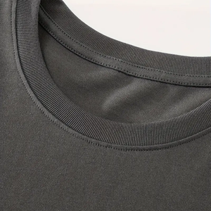Custom Top Premium Wide Boxy Blank t-<b>Shirt</b> Heavy Weight Cotton T-<b>shirt</b> Oversized Black <b>White</b> T-<b>shirt</b> for <b>Men</b> - Product Image 3