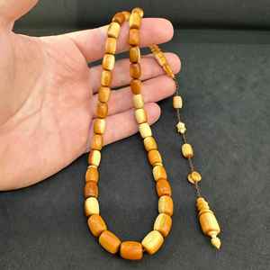 Calm Wooden Tasbih Mala, Cuentas de Oración Hechas a Mano para Mesa de Comedor - HUMAYUN WORLD CRAFTS, Diseño Tradicional Colgante - Product Image 5