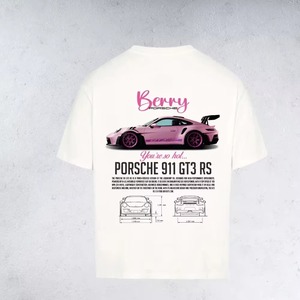 Nouveau <span class=keywords><strong>design</strong></span> 911 GT3 <span class=keywords><strong>RS</strong></span> T-shirt décontracté pour homme imprimé, manches courtes, coupe régulière, col rond, jersey en coton - Product Image 1